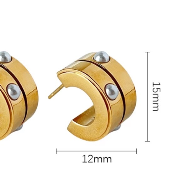 Huggie Chunky hoops - Picture 6 of 6